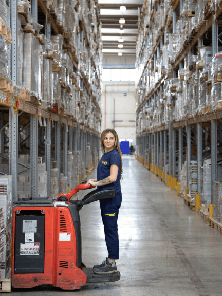 Una rete di magazzini Transmec