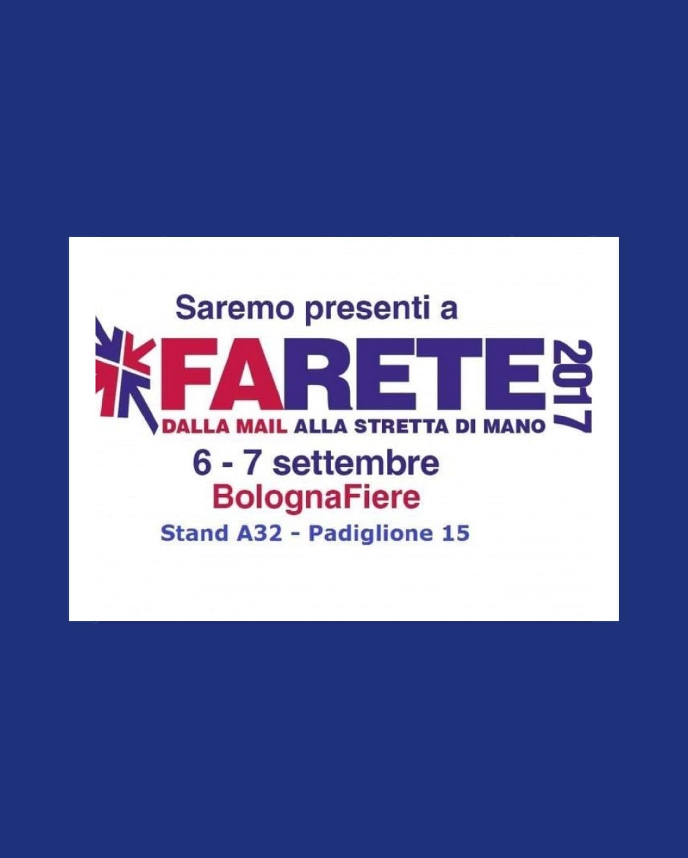 Venite a trovarci a Farete a Bologna il 6 e 7 settembre