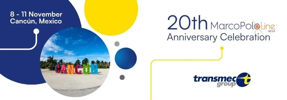 Dall'8 all'11 novembre Transmec vola in Messico per il 20° anniversario di MarcoPoloLine